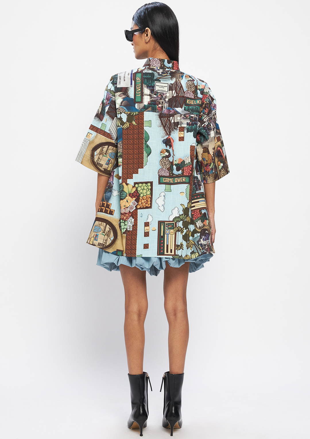 PIXELMATI FLARED SHIRT