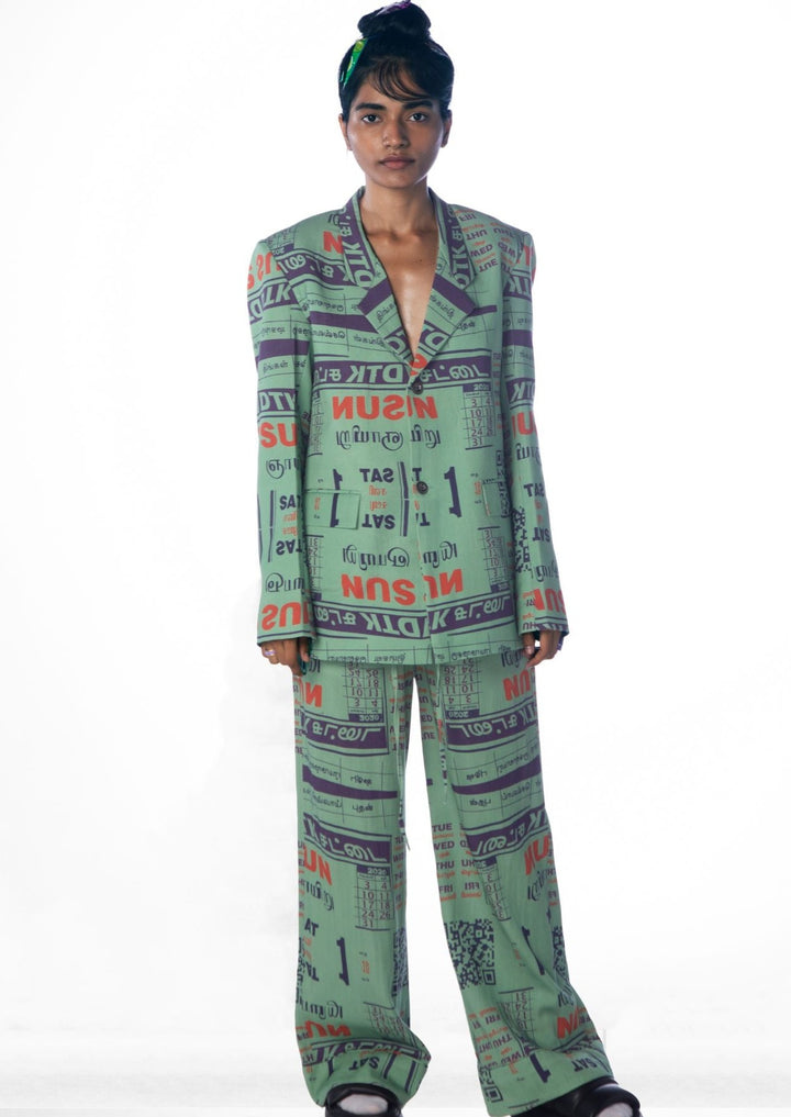 CALENDAR BLAZER CO-ORD
