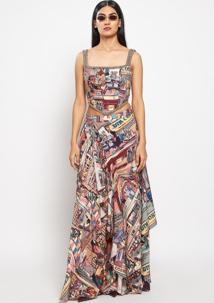 QALA EMBROIDERED CORSET
