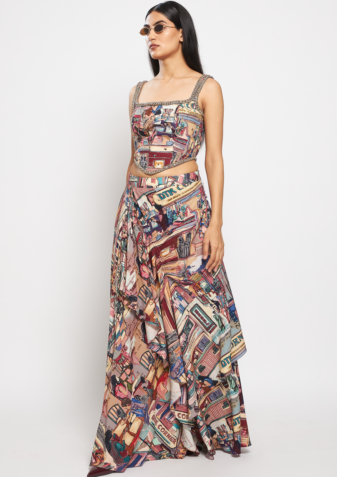 QALA EMBROIDERED CORSET