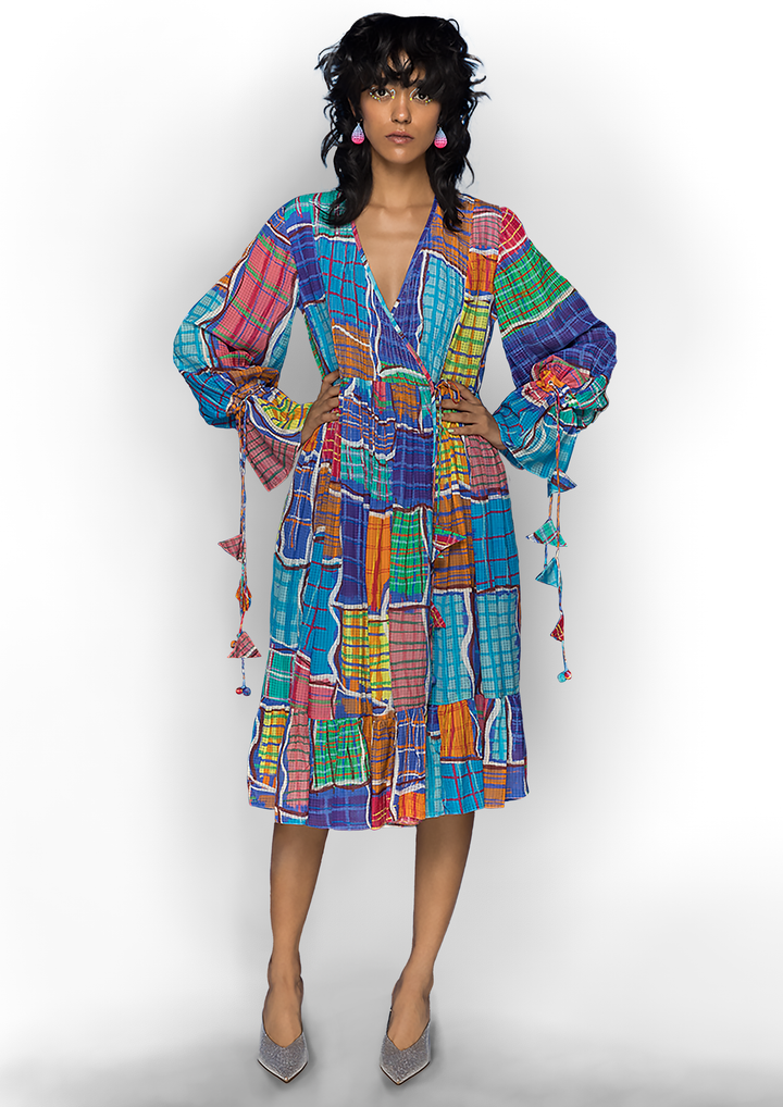 GINGHAM ANGRAKHA DRESS