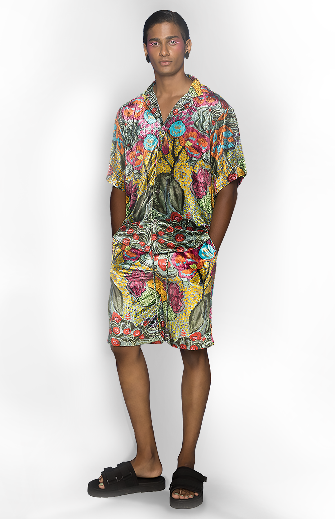 PHOOL PATTE BOWLING SHIRT CO-ORD