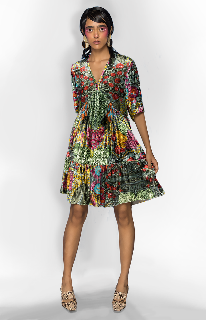 PHOOL PATTE DRESS