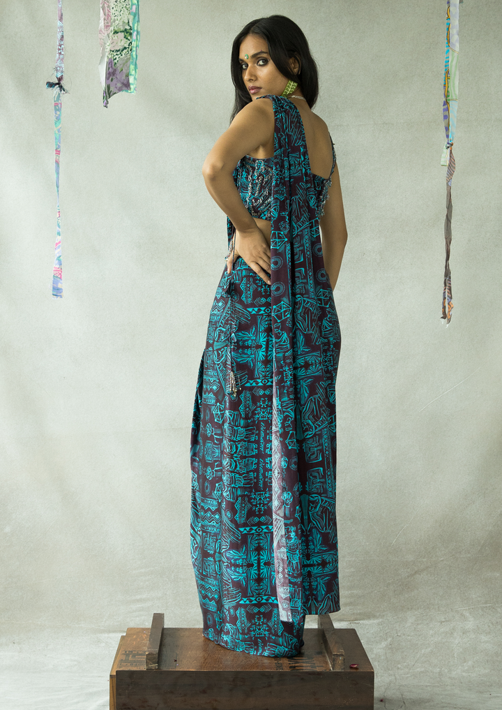 BIJLEE SAREE WITH CORSET