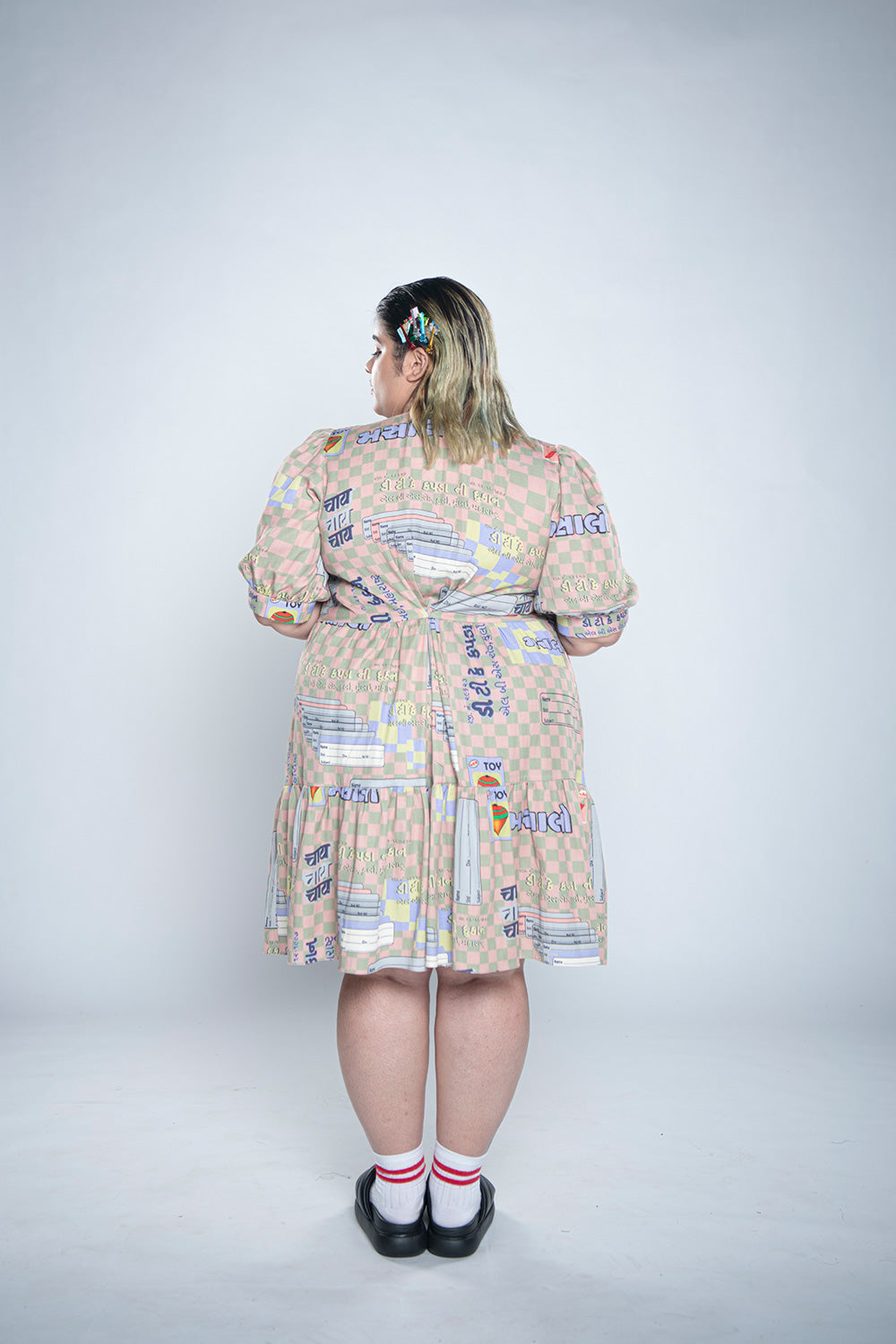 MIRCH MASALA TIERED DRESS