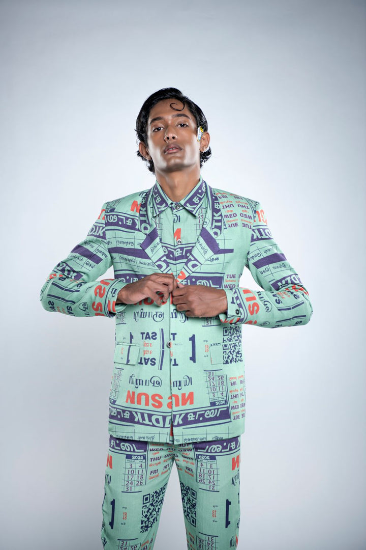 CALENDAR BLAZER CO-ORD
