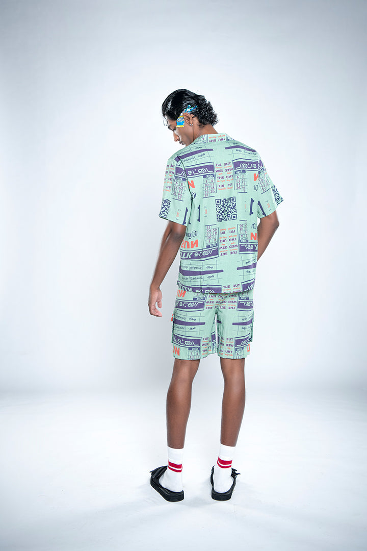Calendar bowling shirt + Calender shorts