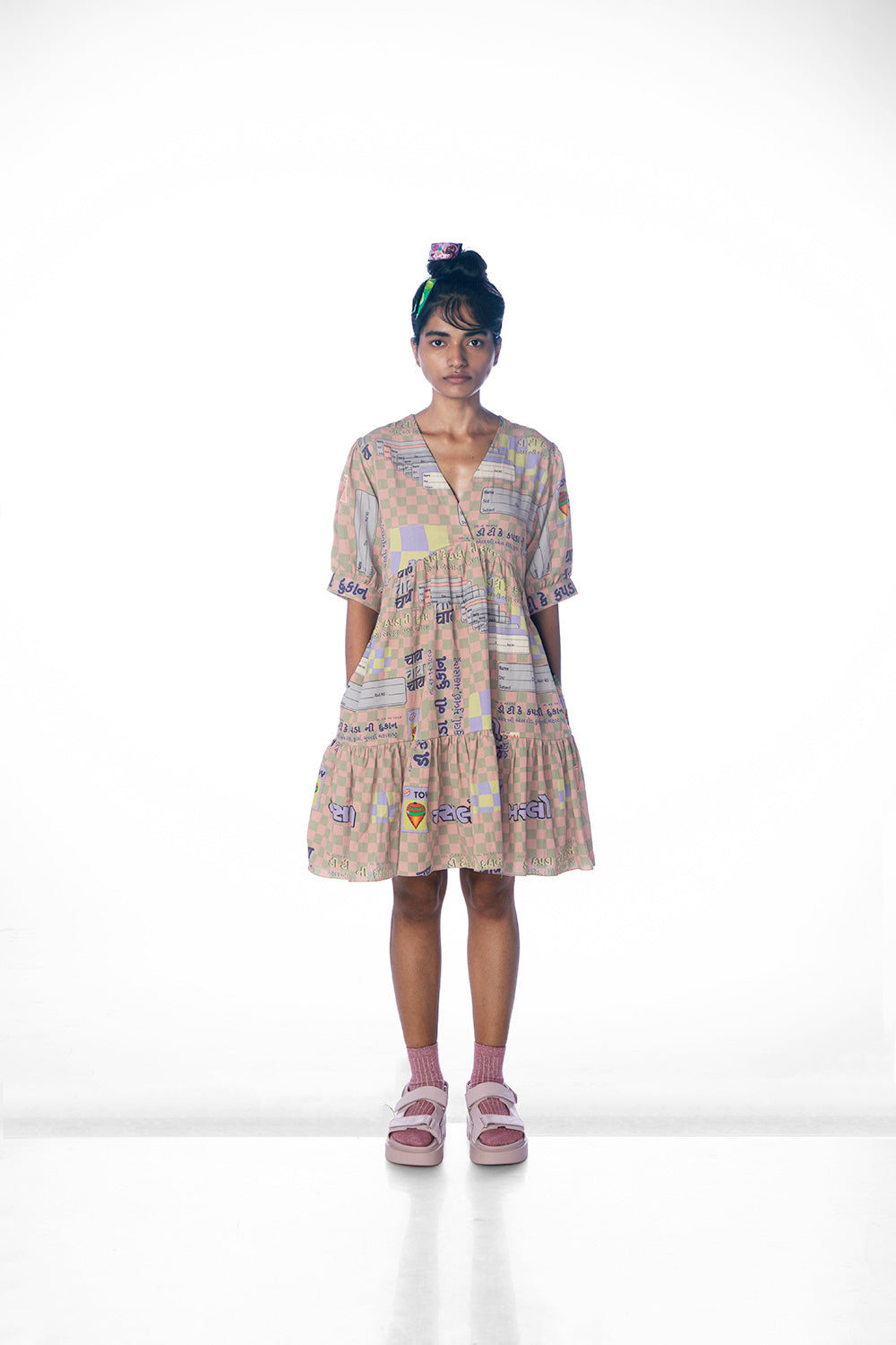 MIRCH MASALA TIERED DRESS