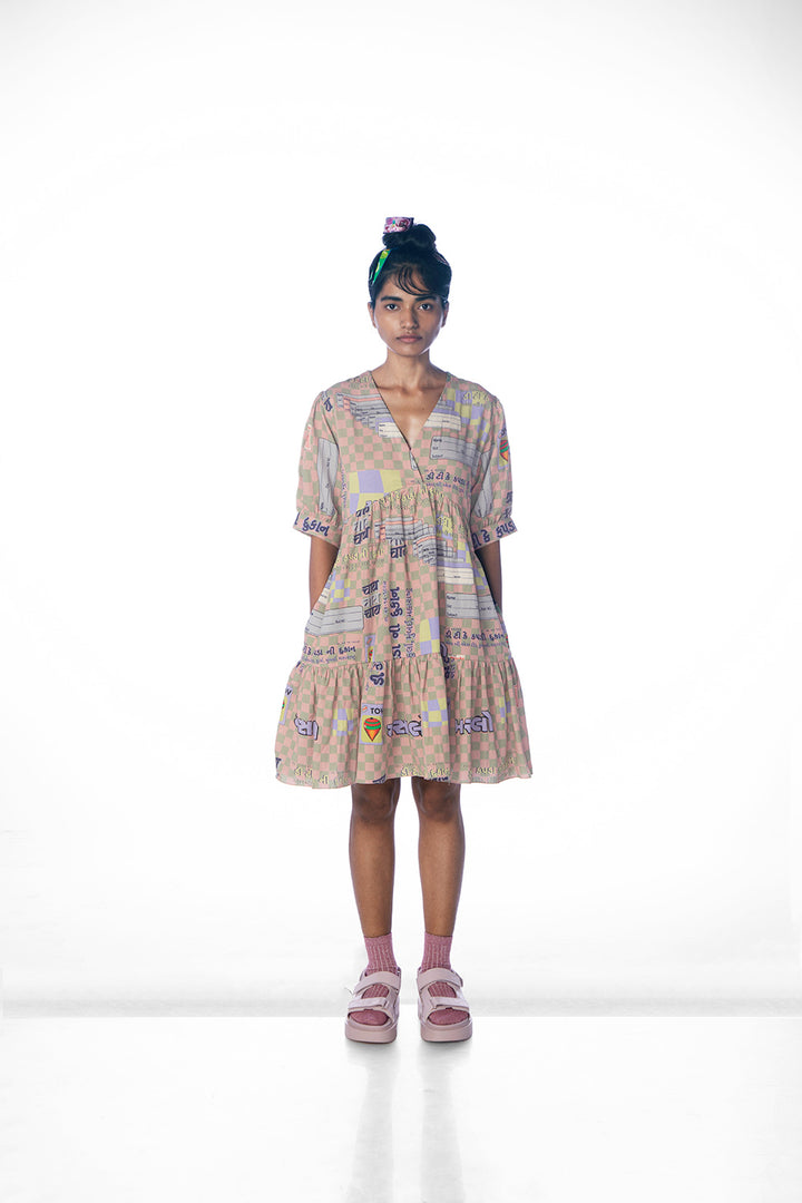 MIRCH MASALA TIERED DRESS