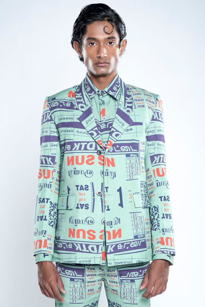 CALENDAR BLAZER CO-ORD