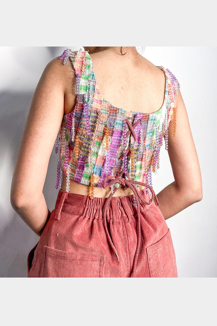 CHATAI SAREE WITH CHAMAK DHAMAK CORSET