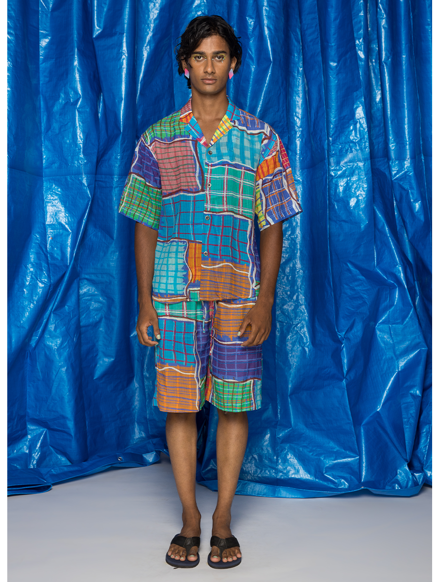 GINGHAM BOWLING SHIRT
